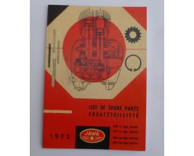 KATALOG NÁHRADNÍCH DÍLŮ - JAWA 350/360 + 250/559 (PANELKA) - ANGICKÝ + NĚMECKÝ JAZYK